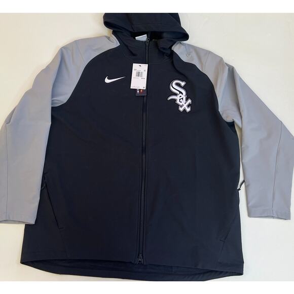 Nike Chicago White Sox Dugout Jacket Black Gray NAC7-191N-RX-0BT Size 2XL - Picture 8 of 16